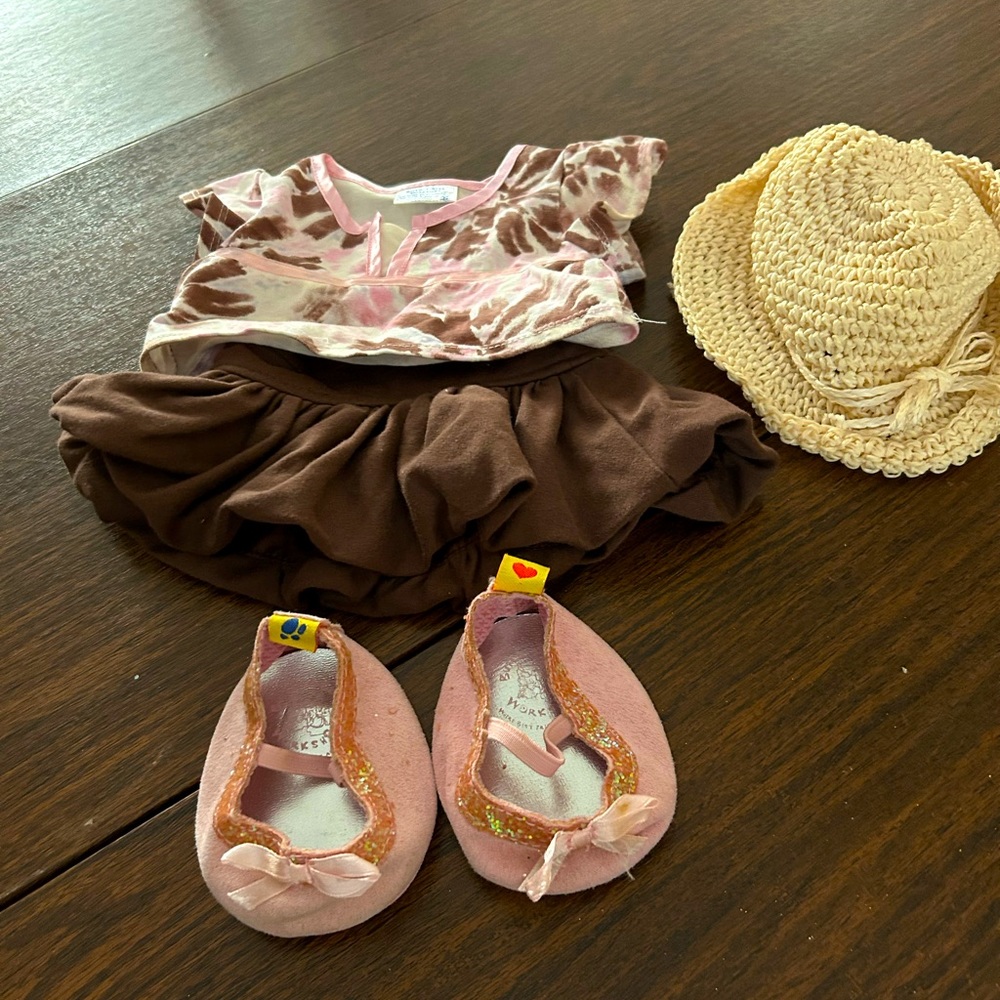 Cute brown skirt set for Build a Bear